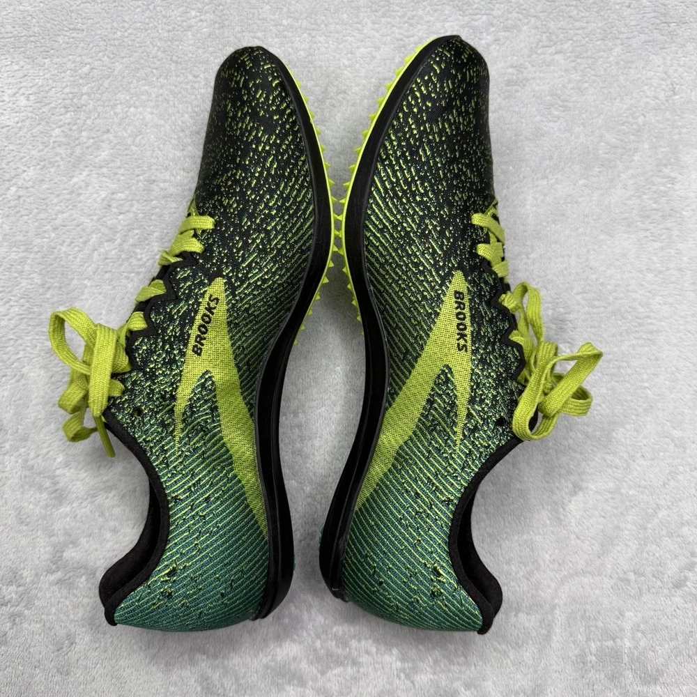 Brooks Mach 19 Spikeless Men's 6.5 D Cross Country Racing Shoes Green 110322